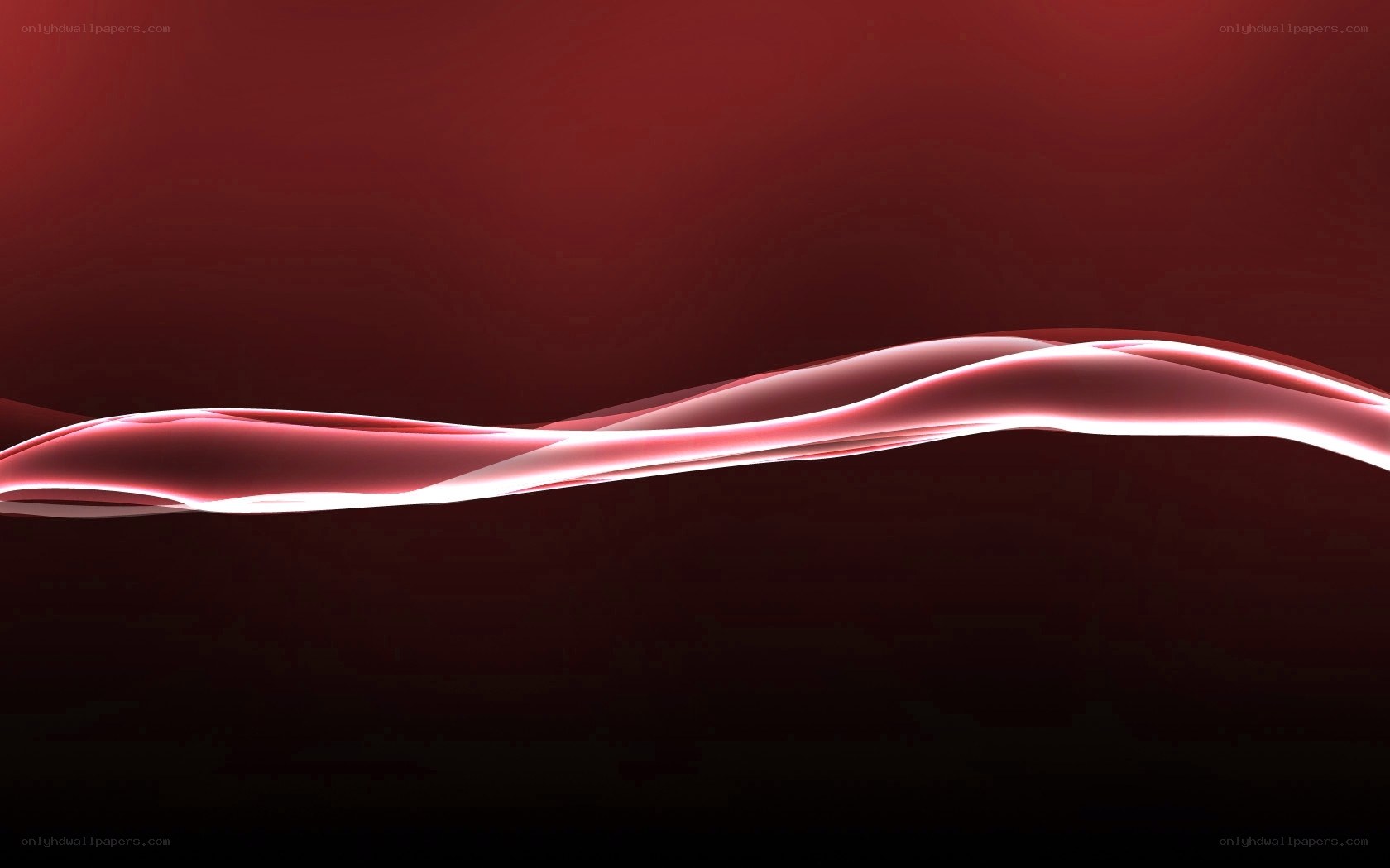 Red wave abstract background