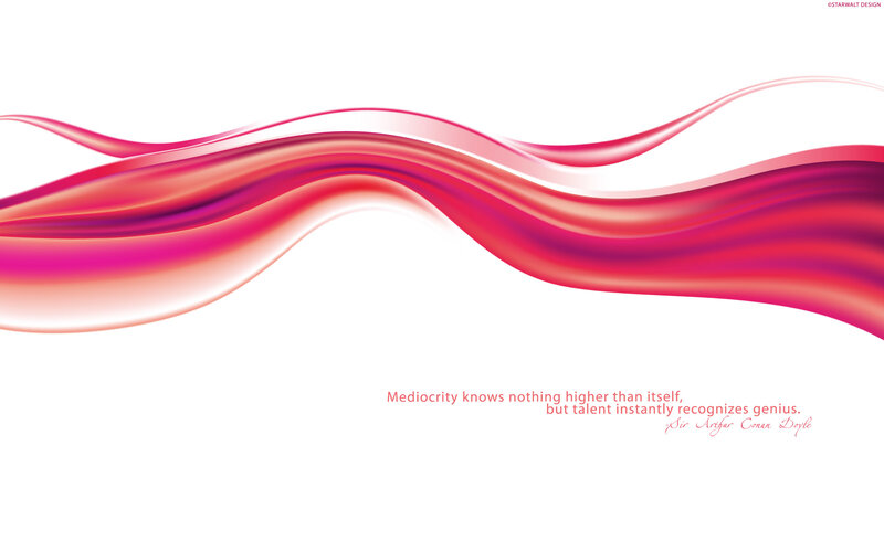 Red wave abstract design