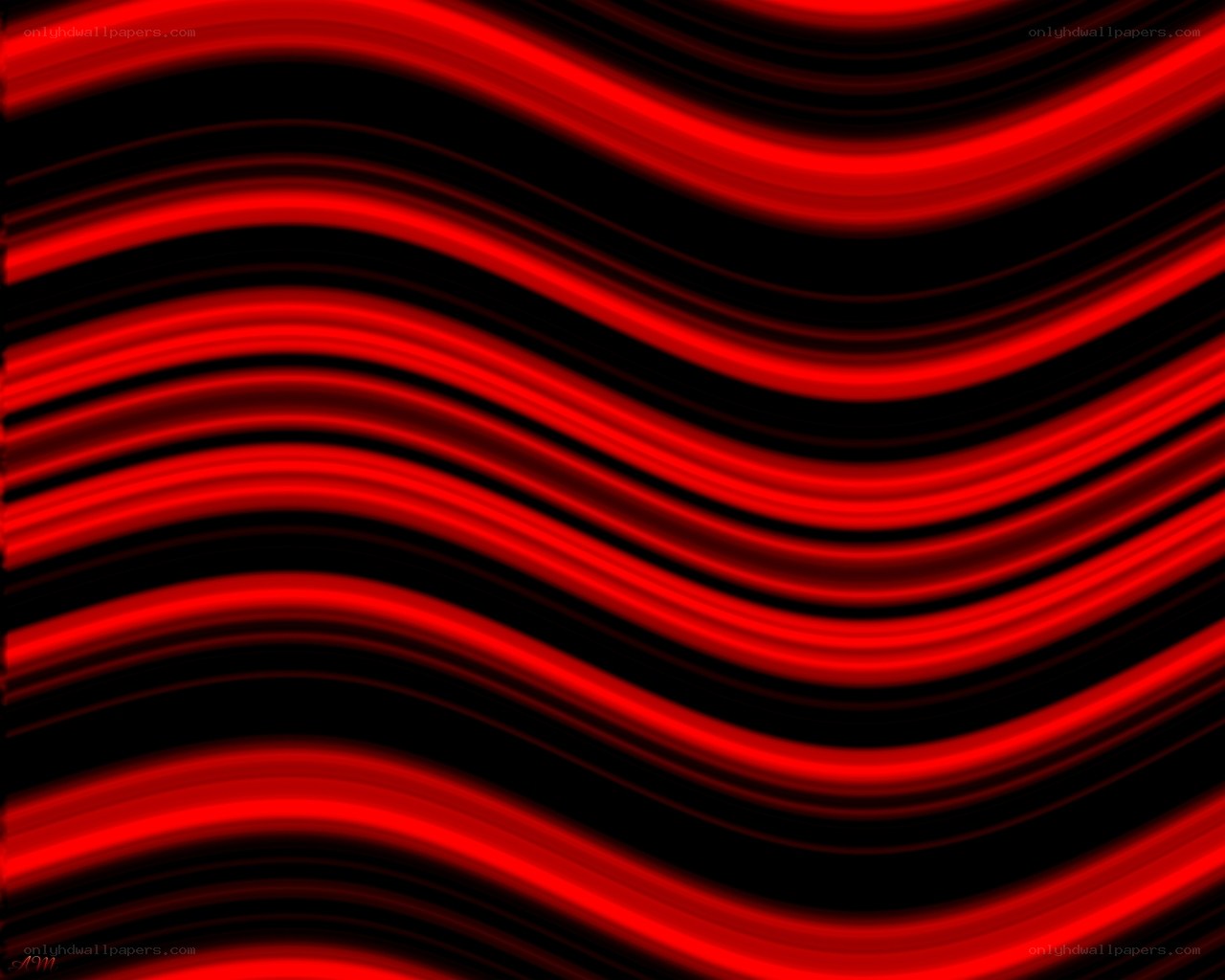 Red wave abstract pattern