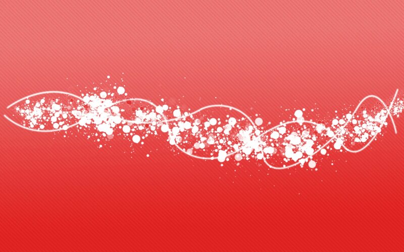 red wave with white particles