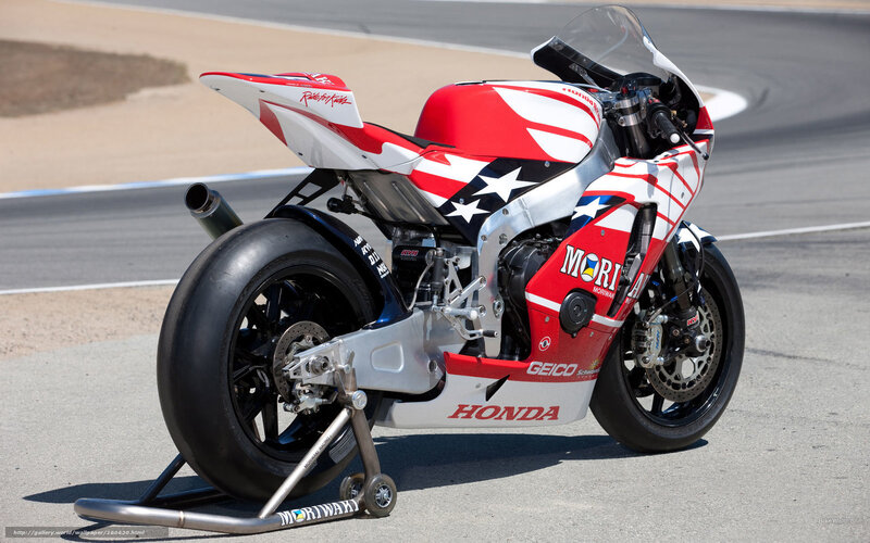 Red White and Blue Motorcycle — Static