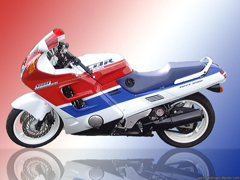 red white and blue motorcycle