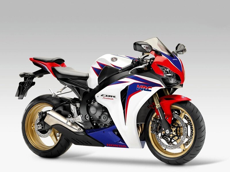 Red White Blue Motorcycle — Neutral, Photograph