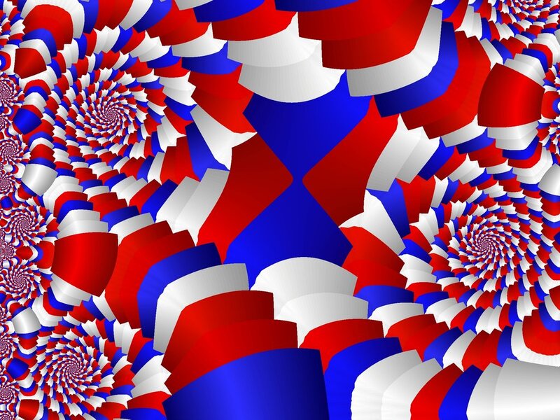 Red White Blue Spiral