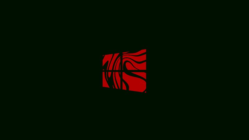 Red Windows Logo — Black