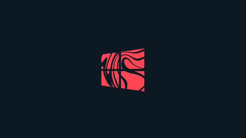 Red Windows Logo — Minimalist