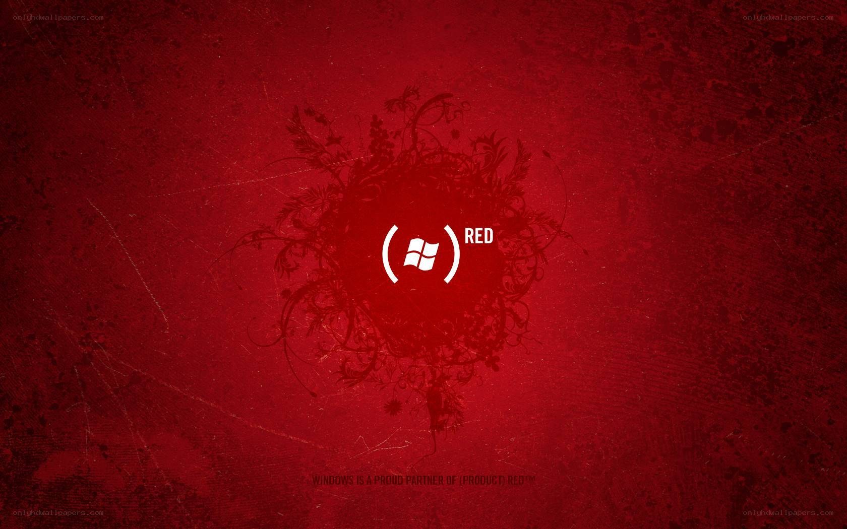 Red Windows logo wallpaper