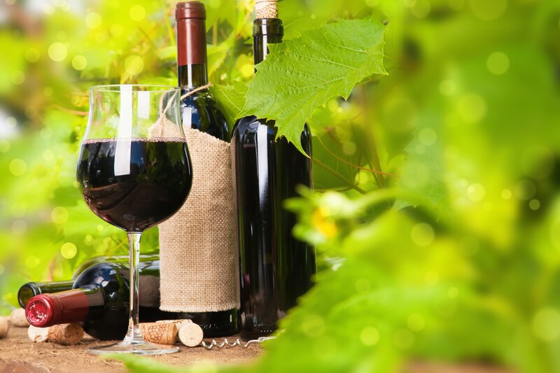 Red Wine and Bottles