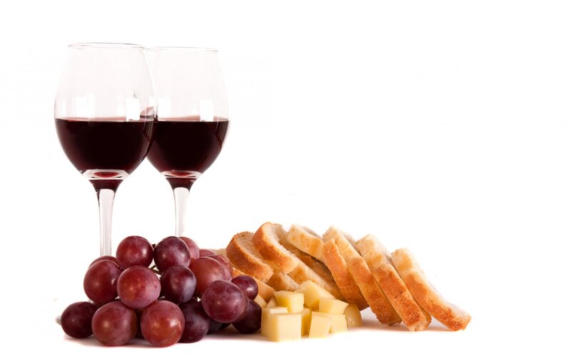 Red Wine and Cheese — White