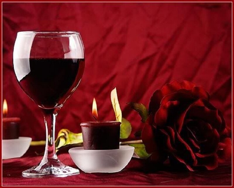 Red Wine and Rose — Romantic