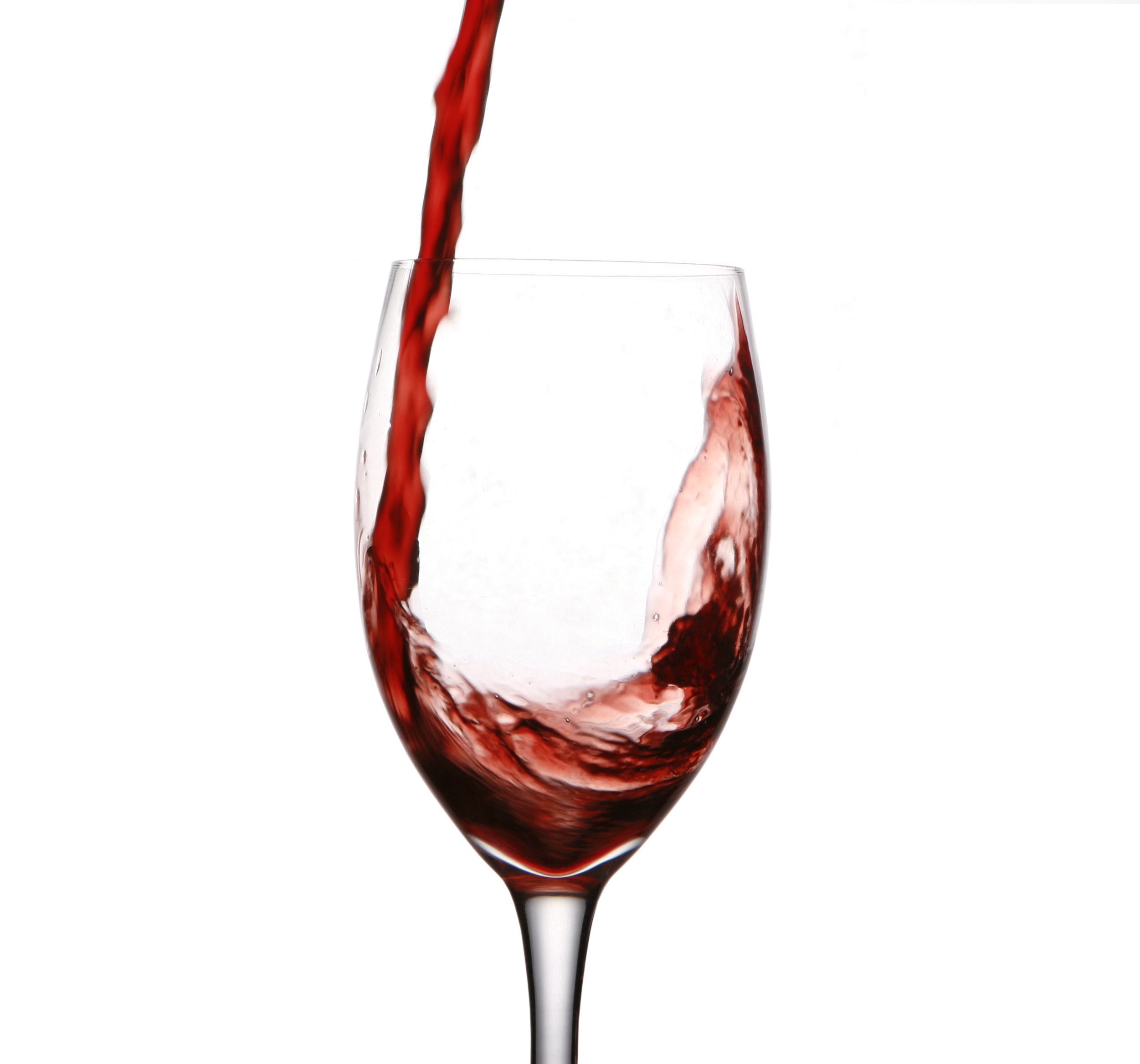 red wine being poured