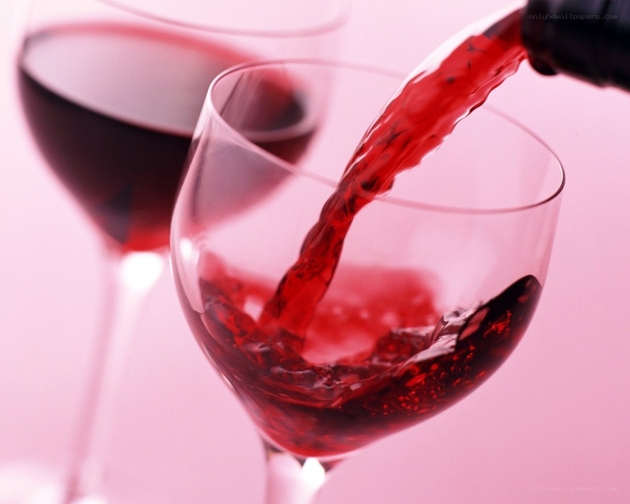 red wine being poured