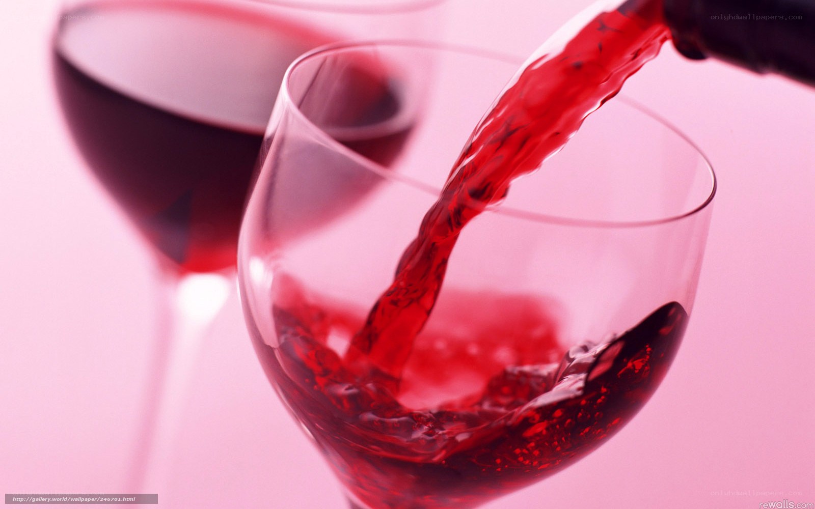 red wine being poured