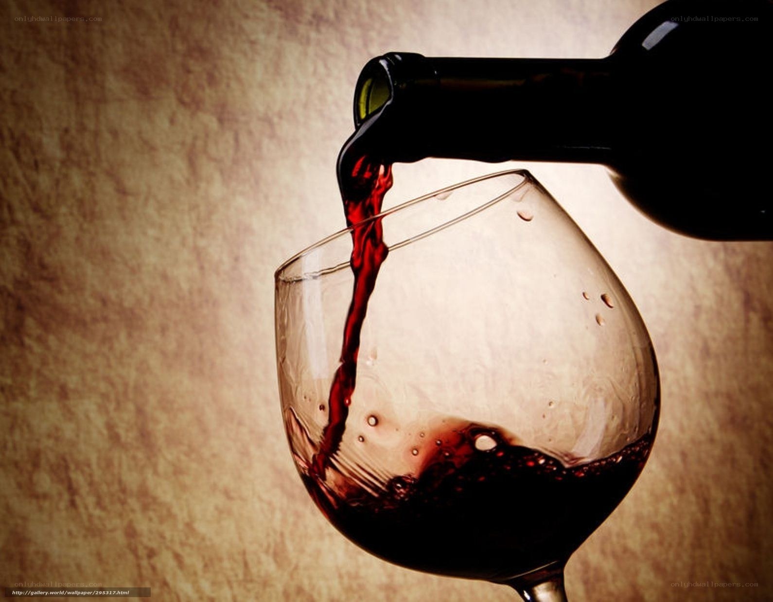 red wine being poured
