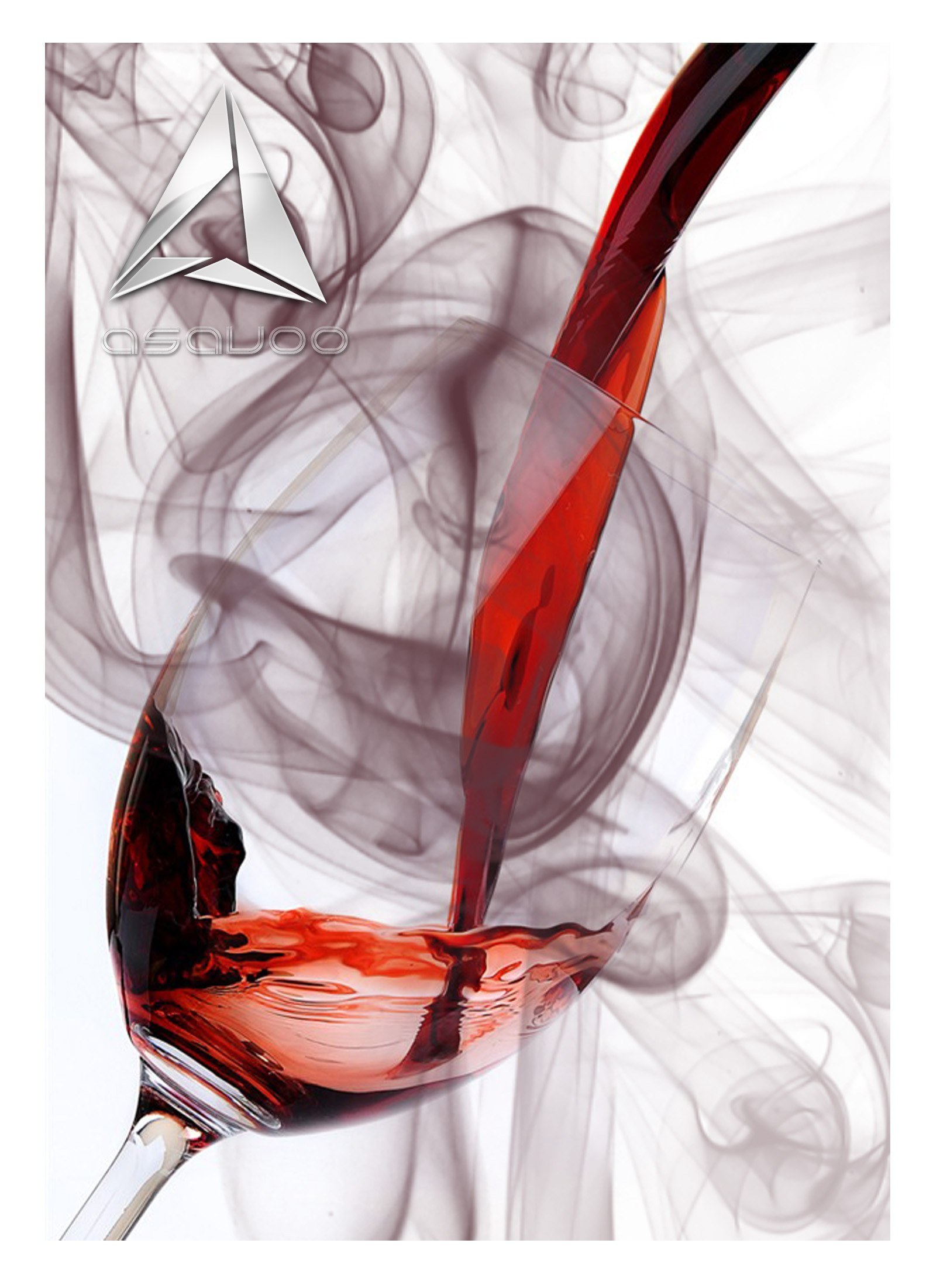 Red wine being poured into a glass