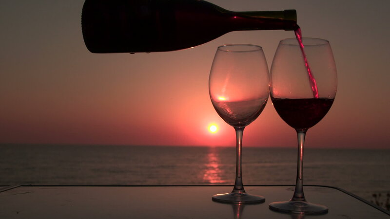 Red Wine Being Poured — Serene