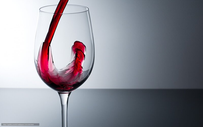 Red wine being poured