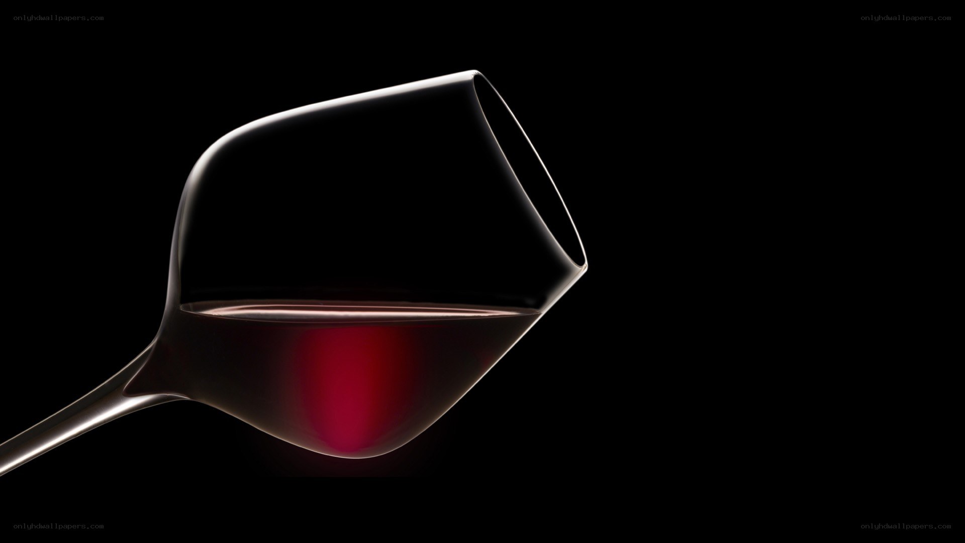 red wine in glass