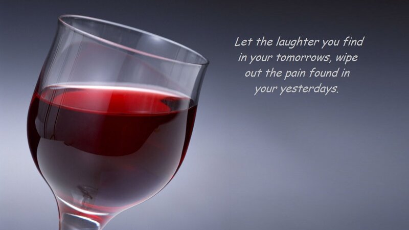 Red Wine in Glass — Reflective