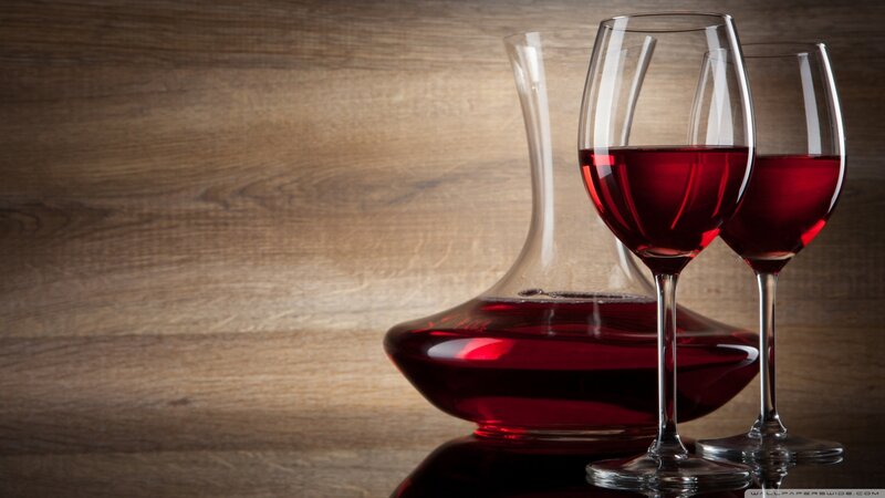 Red Wine in Glasses — Calm