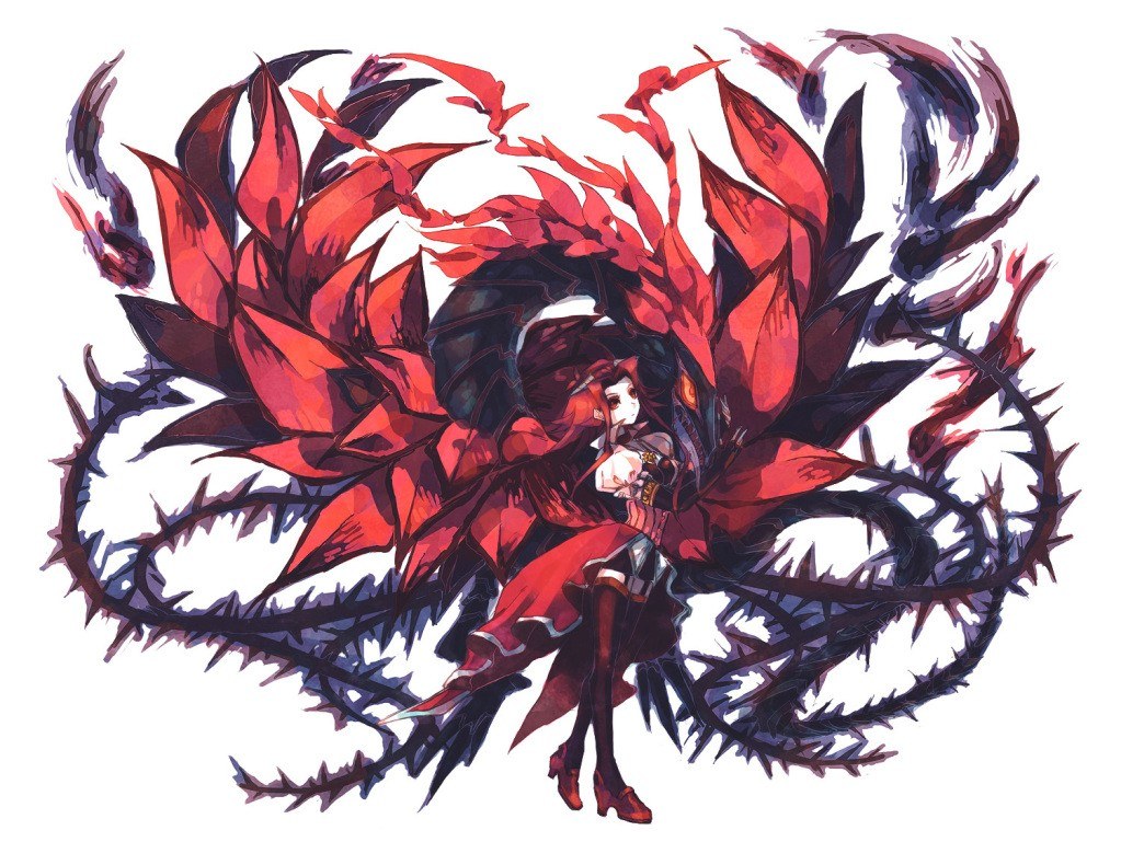 red-winged anime character