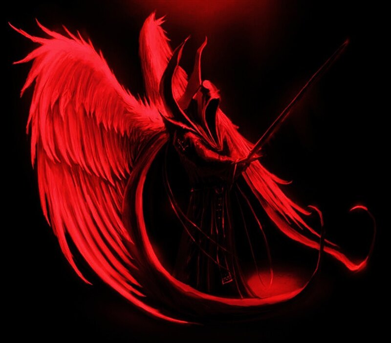 red-winged dark angel