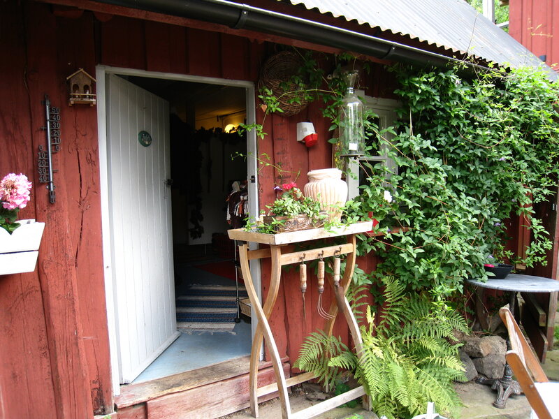 Red Wooden Cabin — Peaceful