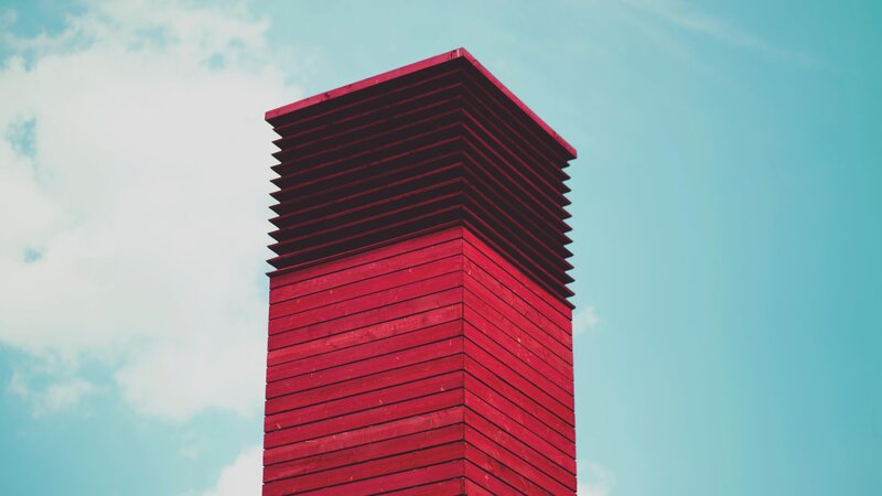 Red Wooden Chimney