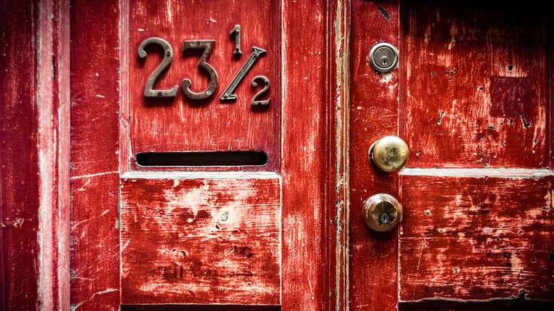 Red Wooden Door