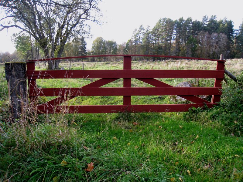 Red Wooden Gate