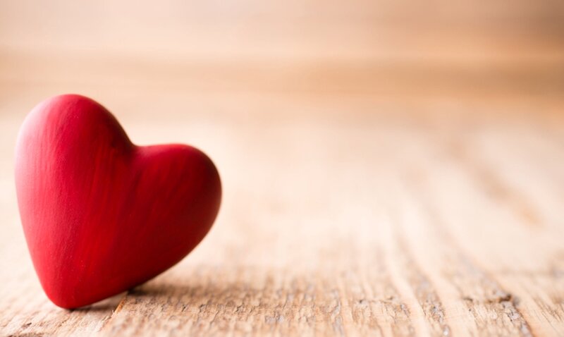 Red Wooden Heart