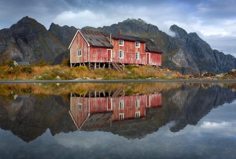 Red Wooden House