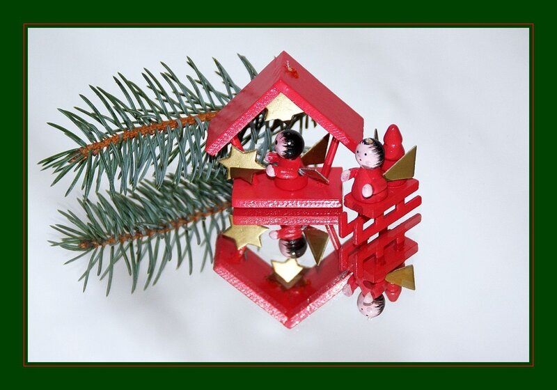 Red Wooden Ornament