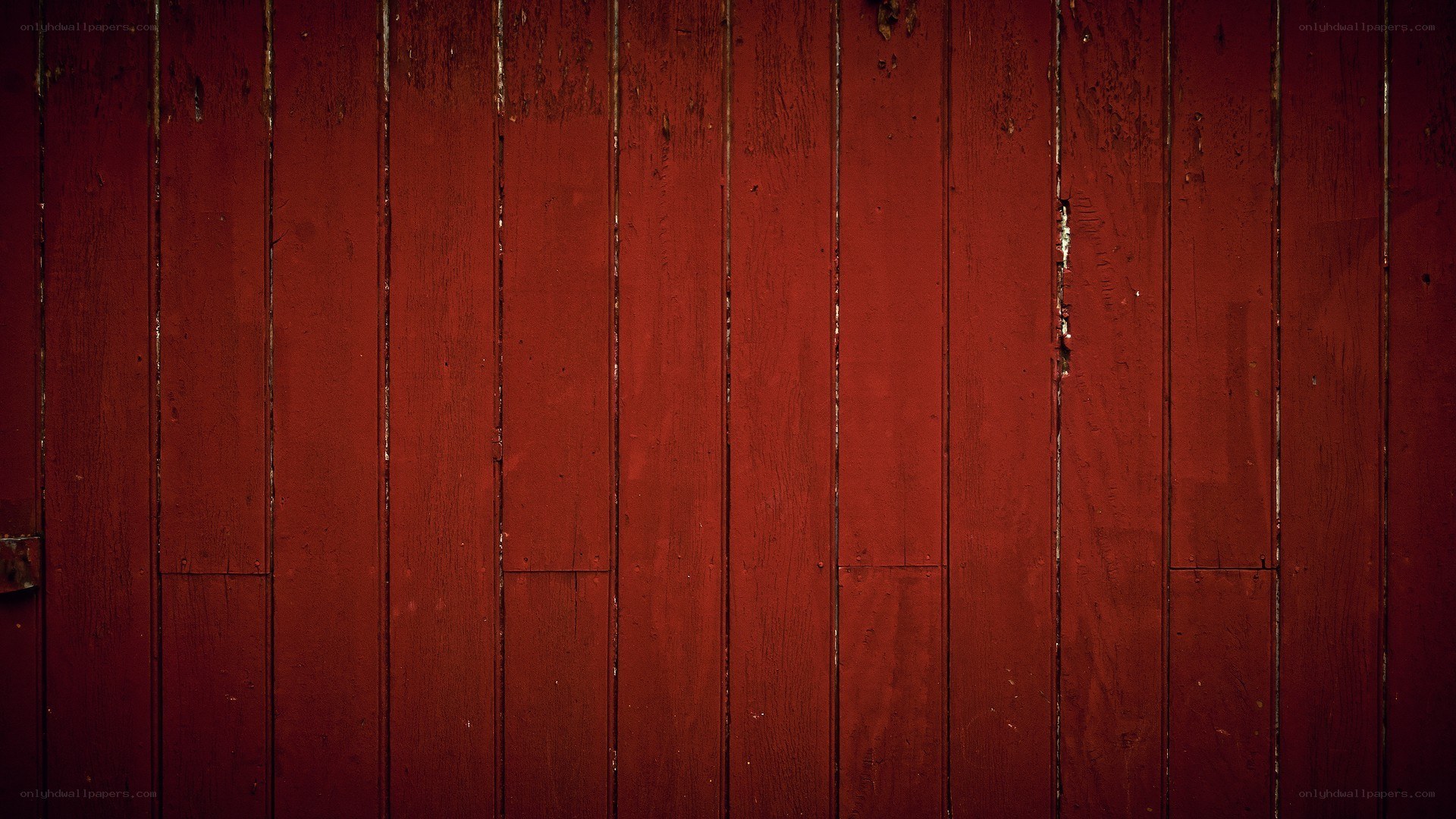 red wooden planks wall