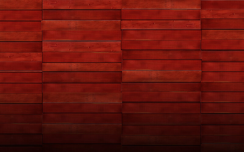 red wooden planks wall