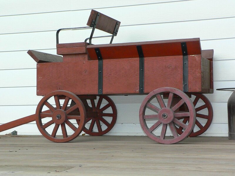 Red Wooden Wagon