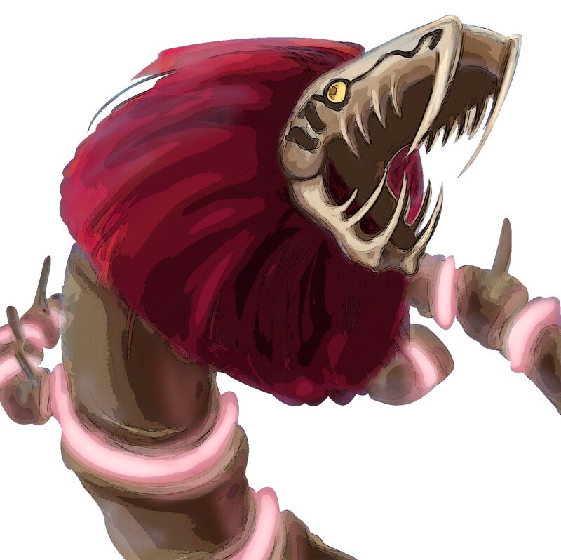Red Worm-like Creature