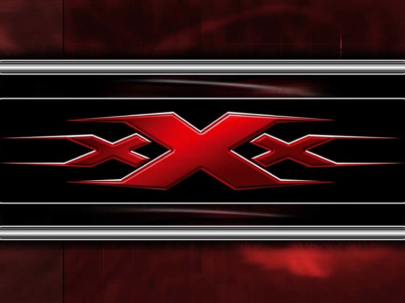 red X logo on black background