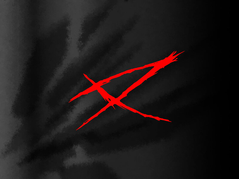 Red X on dark background