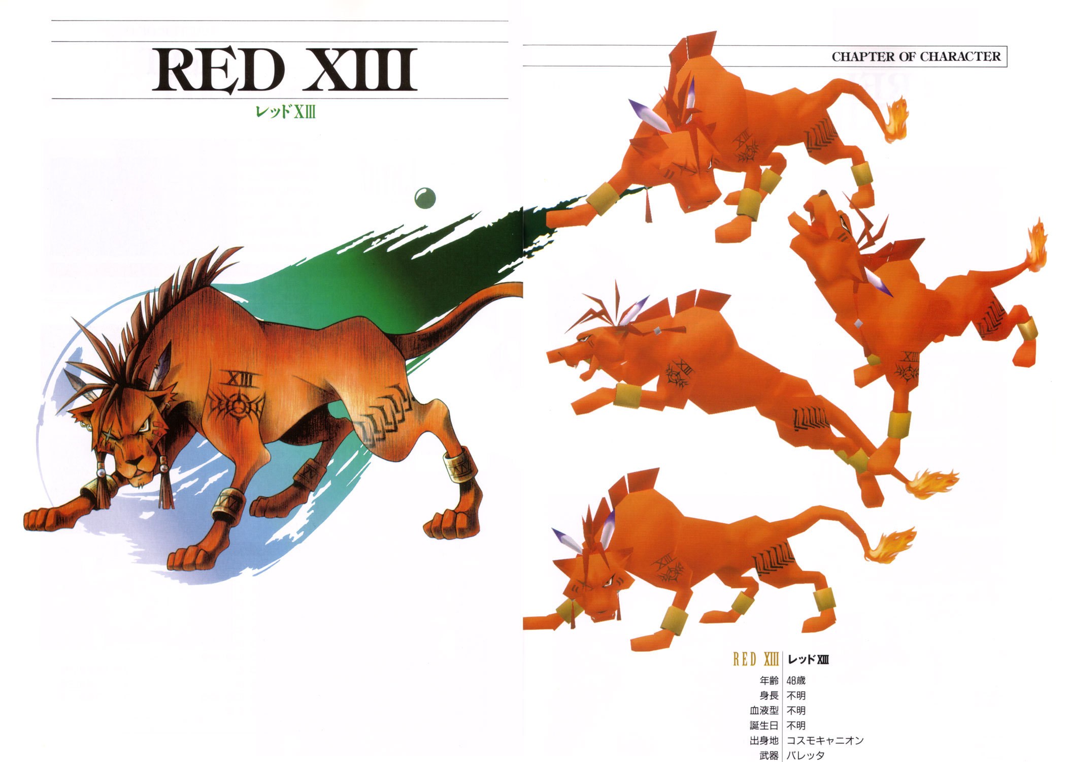 Red XIII character art