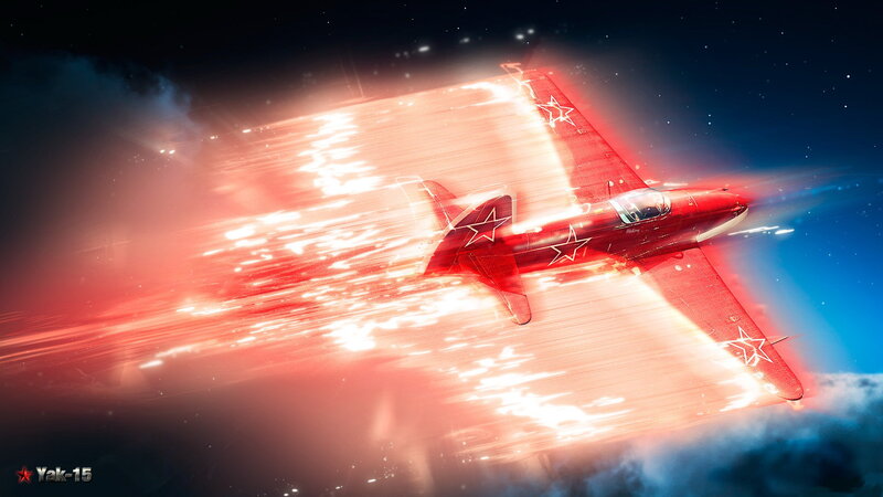 Red Yak-15 Jet