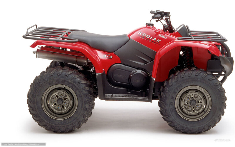 Red Yamaha Kodiak 4x4 ATV