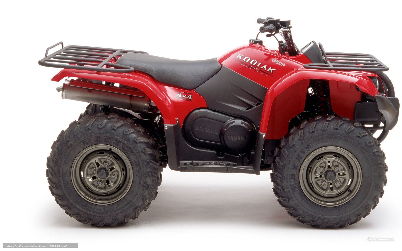 Red Yamaha Kodiak 4x4 ATV