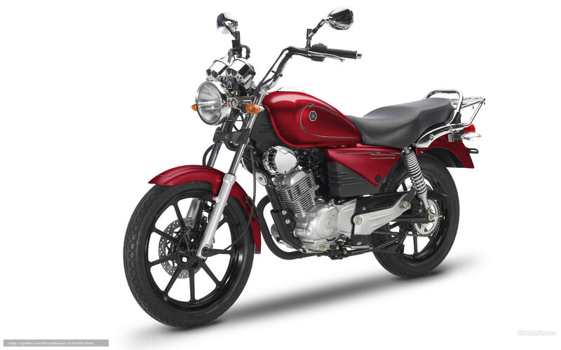 Red Yamaha Motorcycle — Neutral, Photograph, Seat, Headlight