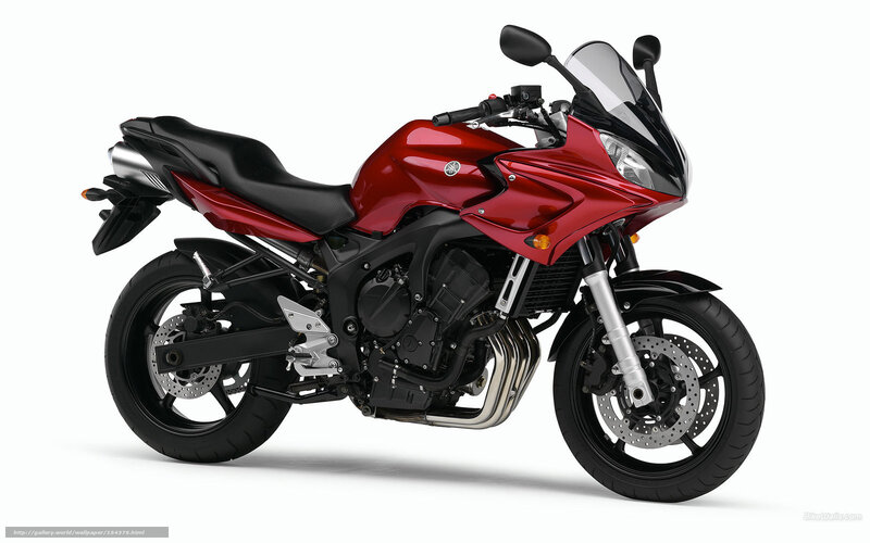 Red Yamaha Motorcycle — Neutral, Photograph, Seat, Windshield