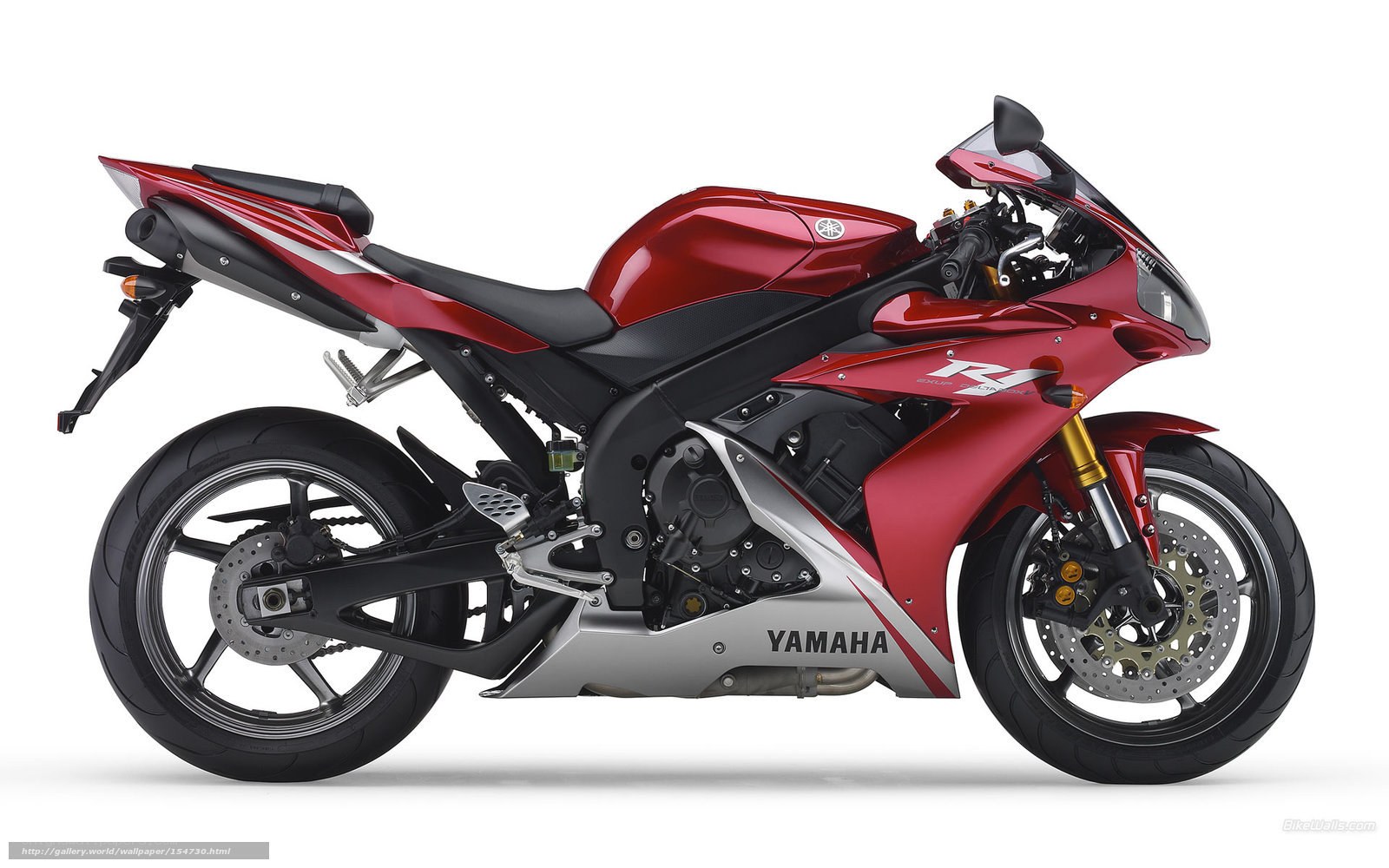 Red Yamaha R1 motorcycle
