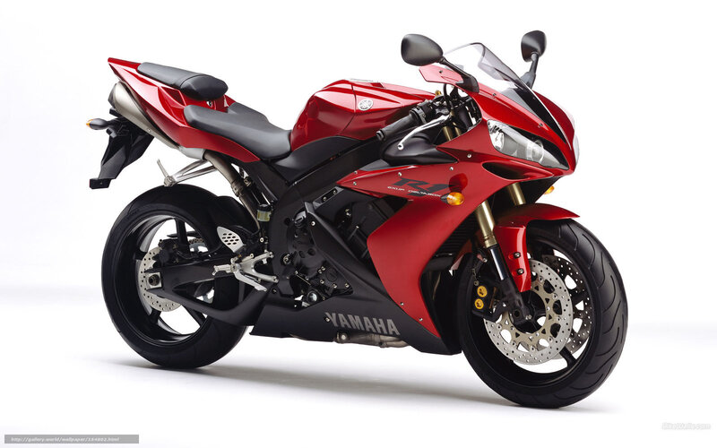 Red Yamaha Sport Motorcycle — Neutral