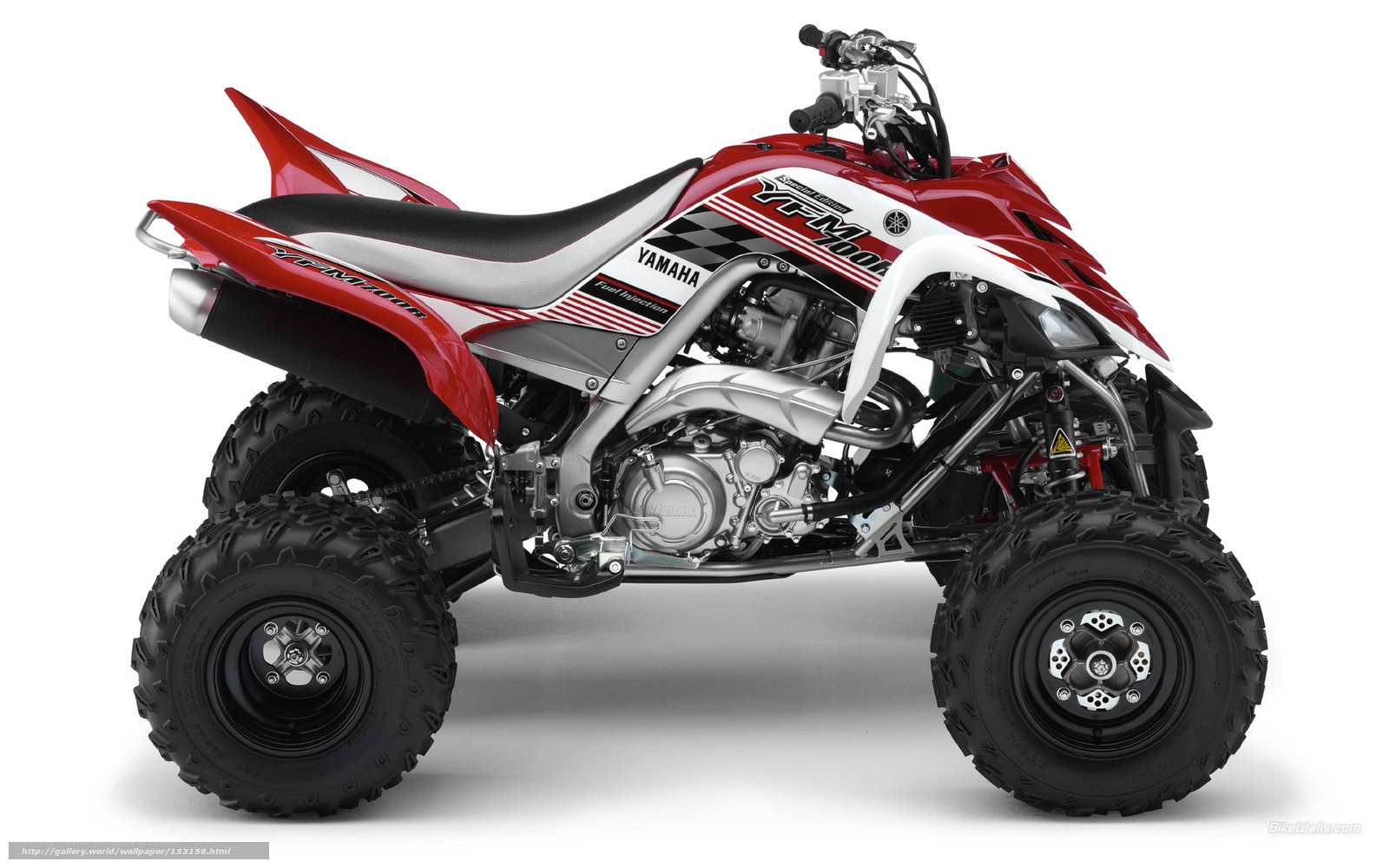 Red Yamaha YFM 400 ATV