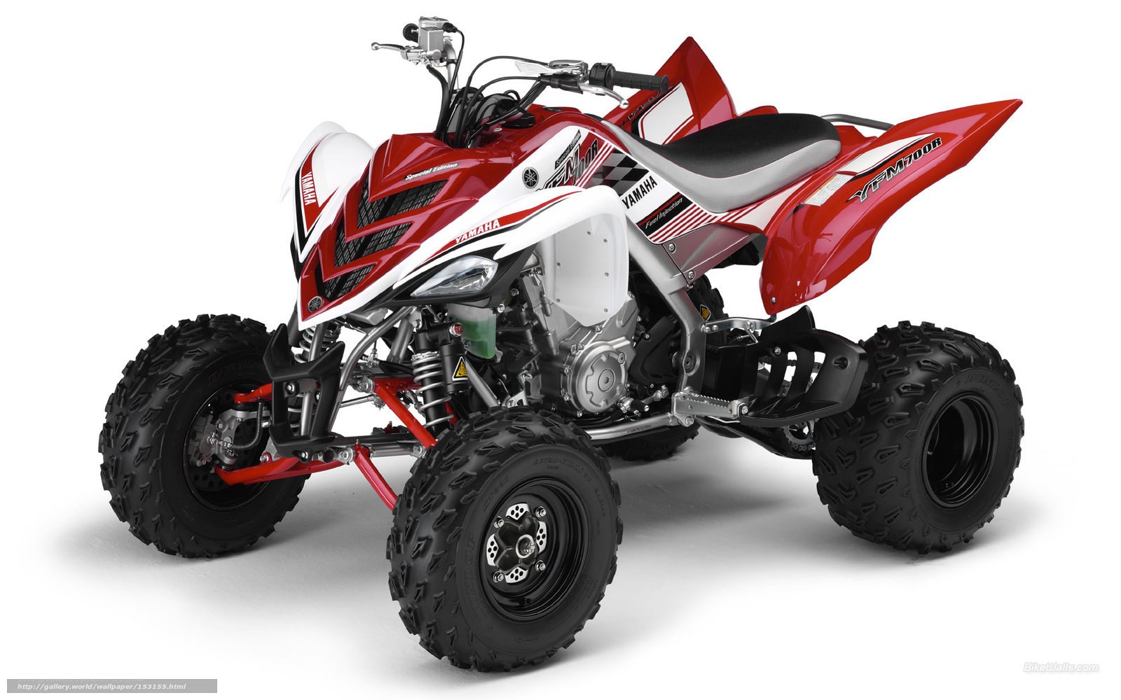 Red Yamaha YFM700R ATV