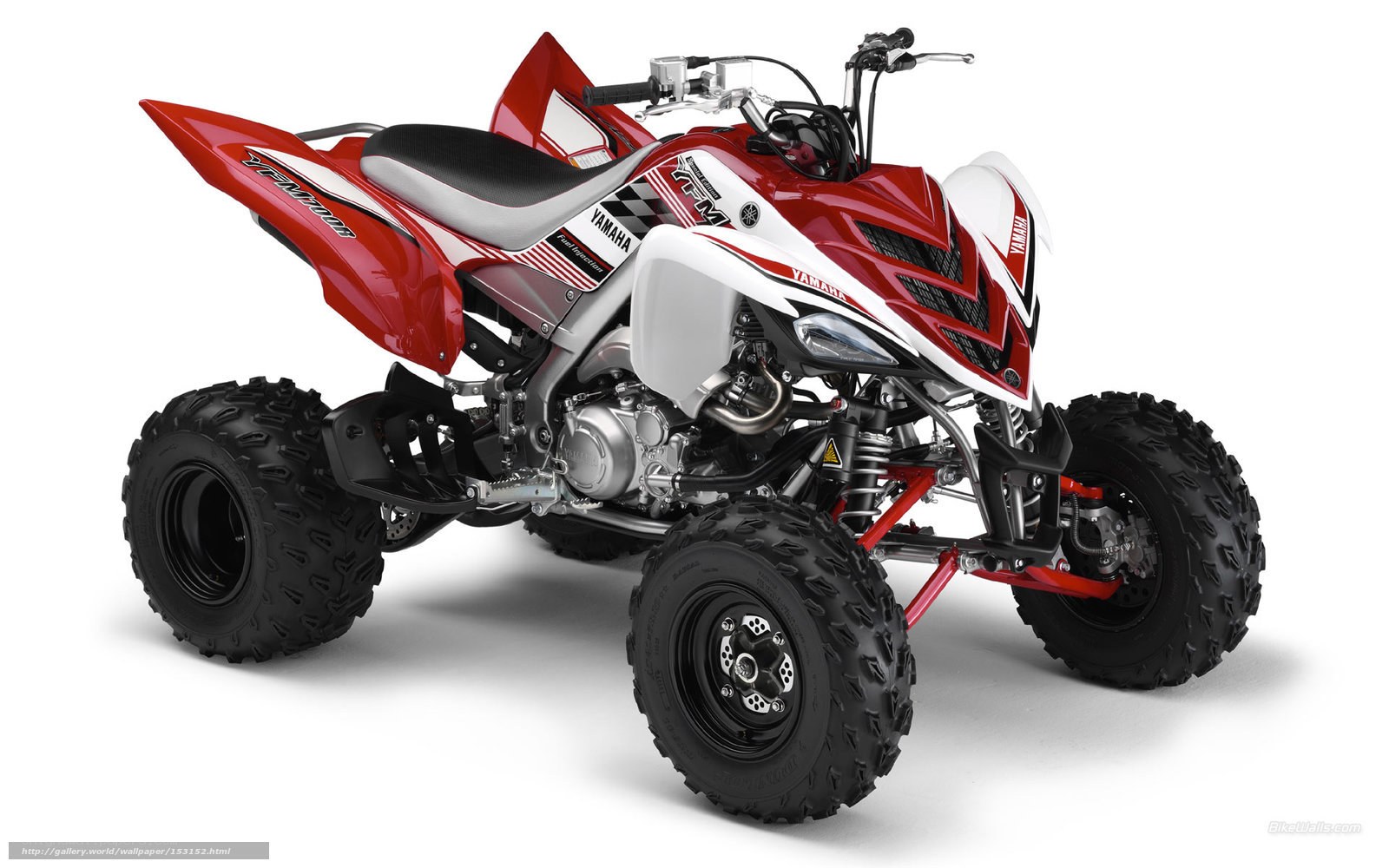 Red Yamaha YFZ450R ATV